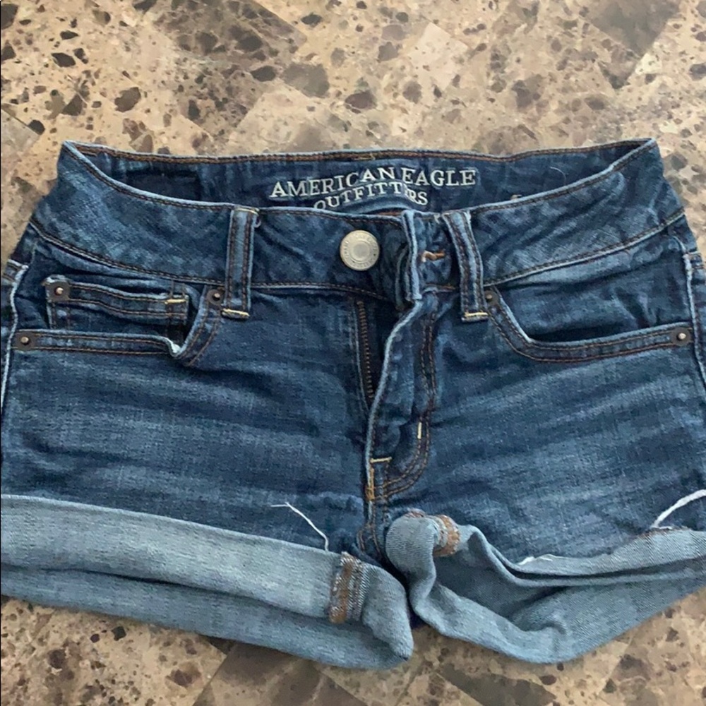 American eagle shortie jean shorts